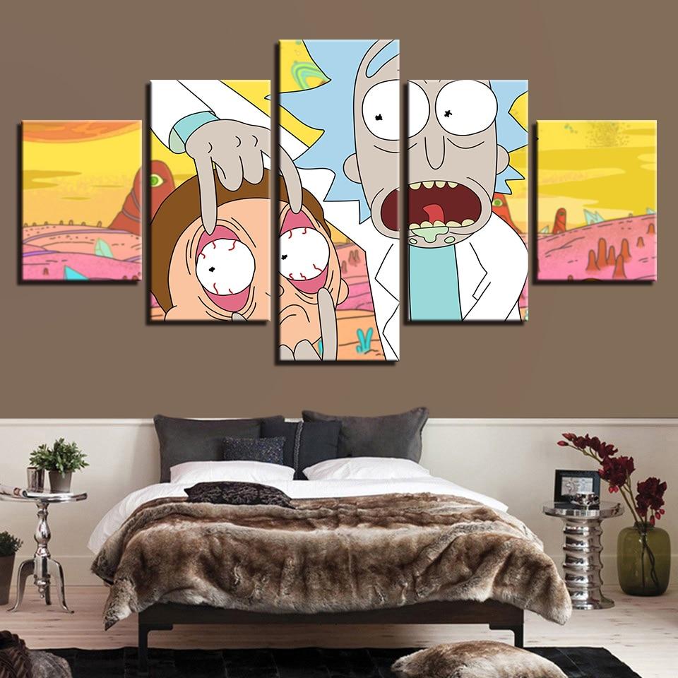 Rick And Morty 41 - Cartoon 5 Panel Canvas Art Wall Decor Rick And Morty 41 - Cartoon 5 Panel Canvas Art Wall Decor