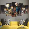 Rick And Morty 67 - Cartoon 5 Panel Canvas Art Wall Decor
