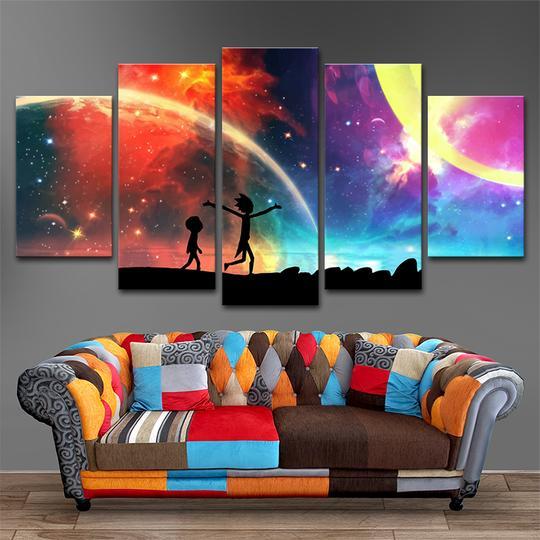 Rick And Morty 99 - Cartoon 5 Panel Canvas Art Wall Decor Rick And Morty 99 - Cartoon 5 Panel Canvas Art Wall Decor