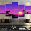 Rick And Morty “Back To The Future” - Cartoon 5 Panel Canvas Art Wall Decor