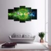 Rick And Morty Black Hole - Cartoon 5 Panel Canvas Art Wall Decor