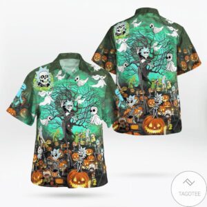 Rick And Morty Nightmare Halloween Hawaiian Shirt