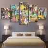 Rick And Morty Party - Movie 5 Panel Canvas Art Wall Decor