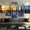 Rick And Morty Screaming Sun Tundra - Cartoon 5 Panel Canvas Art Wall Decor