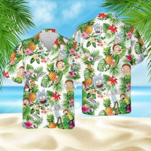 Rick And Morty Tv Show Summer Vacation Hawaiian Shirt