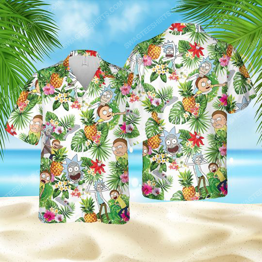 Rick And Morty Tv Show Summer Vacation Hawaiian Shirt Rick And Morty Tv Show Summer Vacation Hawaiian Shirt