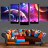 Rick And Morty Universe - Cartoon 5 Panel Canvas Art Wall Decor