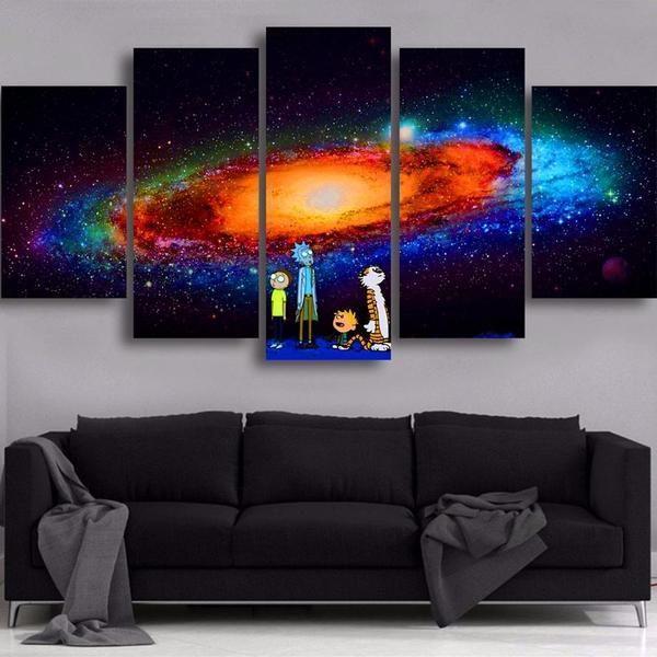 Rick & Morty Inspired 10 - Cartoon 5 Panel Canvas Art Wall Decor Rick & Morty Inspired 10 - Cartoon 5 Panel Canvas Art Wall Decor
