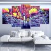 Rick & Morty Inspired 17 - Cartoon 5 Panel Canvas Art Wall Decor