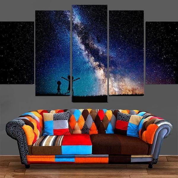 Rick & Morty Inspired 19 - Cartoon 5 Panel Canvas Art Wall Decor Rick & Morty Inspired 19 - Cartoon 5 Panel Canvas Art Wall Decor
