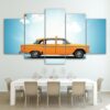 Ride Under Blue Sky Car & Motor - Automative 5 Panel Canvas Art Wall Decor