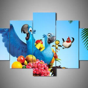 Rio 2 - Cartoon 5 Panel Canvas Art Wall Decor