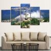 Rio’S Christ The Redeemer - Religion 5 Panel Canvas Art Wall Decor