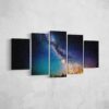 Ripple In The Sky - Nature 5 Panel Canvas Art Wall Decor