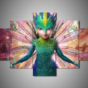 Rise Of The Guardians 2 - Cartoon 5 Panel Canvas Art Wall Decor