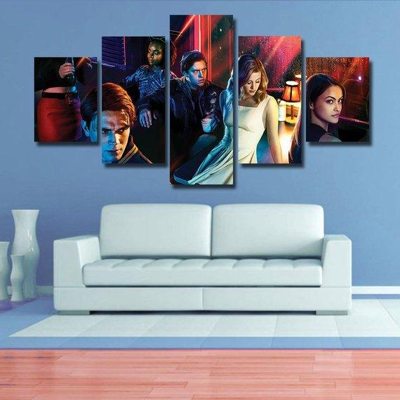 Riverdale - Movie 5 Panel Canvas Art Wall Decor Riverdale - Movie 5 Panel Canvas Art Wall Decor