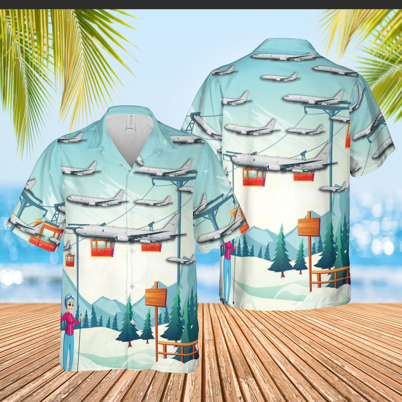 Rnzaf Boeing P-8 Poseidon Christmas Hawaiian Shirt Rnzaf Boeing P-8 Poseidon Christmas Hawaiian Shirt