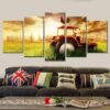 Roaster - Nature 5 Panel Canvas Art Wall Decor