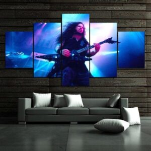 Rock And Roll Music Dimebag Darrell - Music 5 Panel Canvas Art Wall Decor