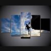 Rock Climbing - Sport 5 Panel Canvas Art Wall Decor