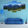 Rockies Mountains In Banff Canada - Nature 5 Panel Canvas Art Wall Decor
