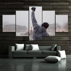 Rocky Balboa - Famous Person 5 Panel Canvas Art Wall Decor