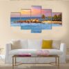Rocky Beaches On Tropical Sea - Nature 5 Panel Canvas Art Wall Decor