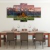 Rocky Mountain - Nature 5 Panel Canvas Art Wall Decor