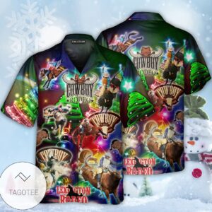 Rodeo Cowboy Merry Christmas Hawaiian Shirt