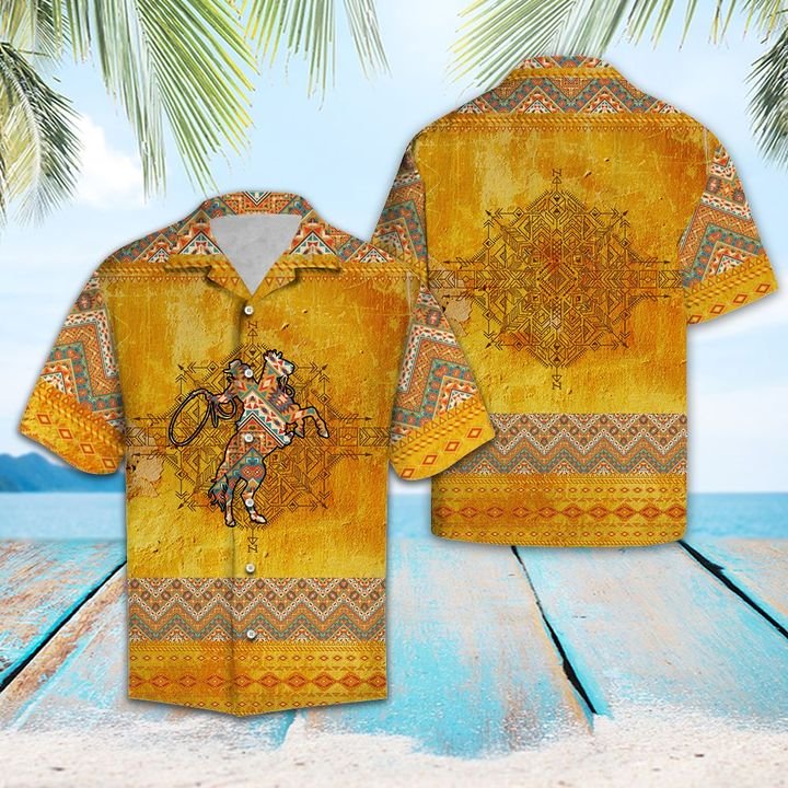 Rodeo Vintage Hawaiian Shirt Summer Button Up Rodeo Vintage Hawaiian Shirt Summer Button Up