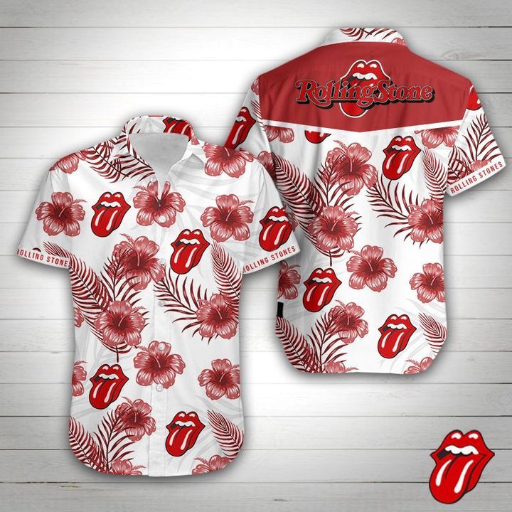 Rolling Stone Hawaiian Shirt Summer Button Up Rolling Stone Hawaiian Shirt Summer Button Up
