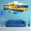 Roman Bridge And Guadalquivir River - Nature 5 Panel Canvas Art Wall Decor