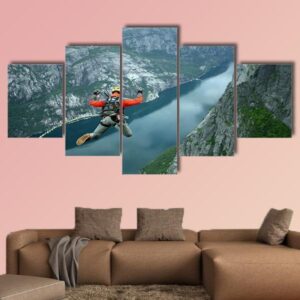 Rope Jumping - Sport 5 Panel Canvas Art Wall Decor