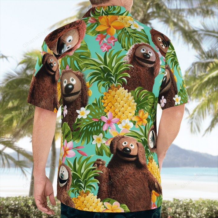 Rowlf The Dog Muppets Tropical Hawaiian Shirt Rowlf The Dog Muppets Tropical Hawaiian Shirt