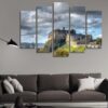 Royal Mile In Edinburgh - Nature 5 Panel Canvas Art Wall Decor