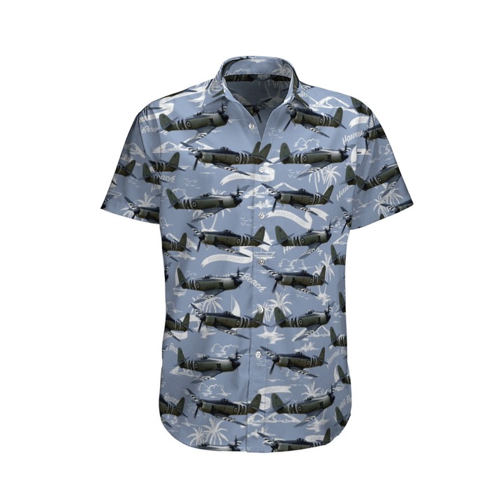 Royal Navy Hawker Sea Fury Fb11 Hawaiian Shirt Royal Navy Hawker Sea Fury Fb11 Hawaiian Shirt