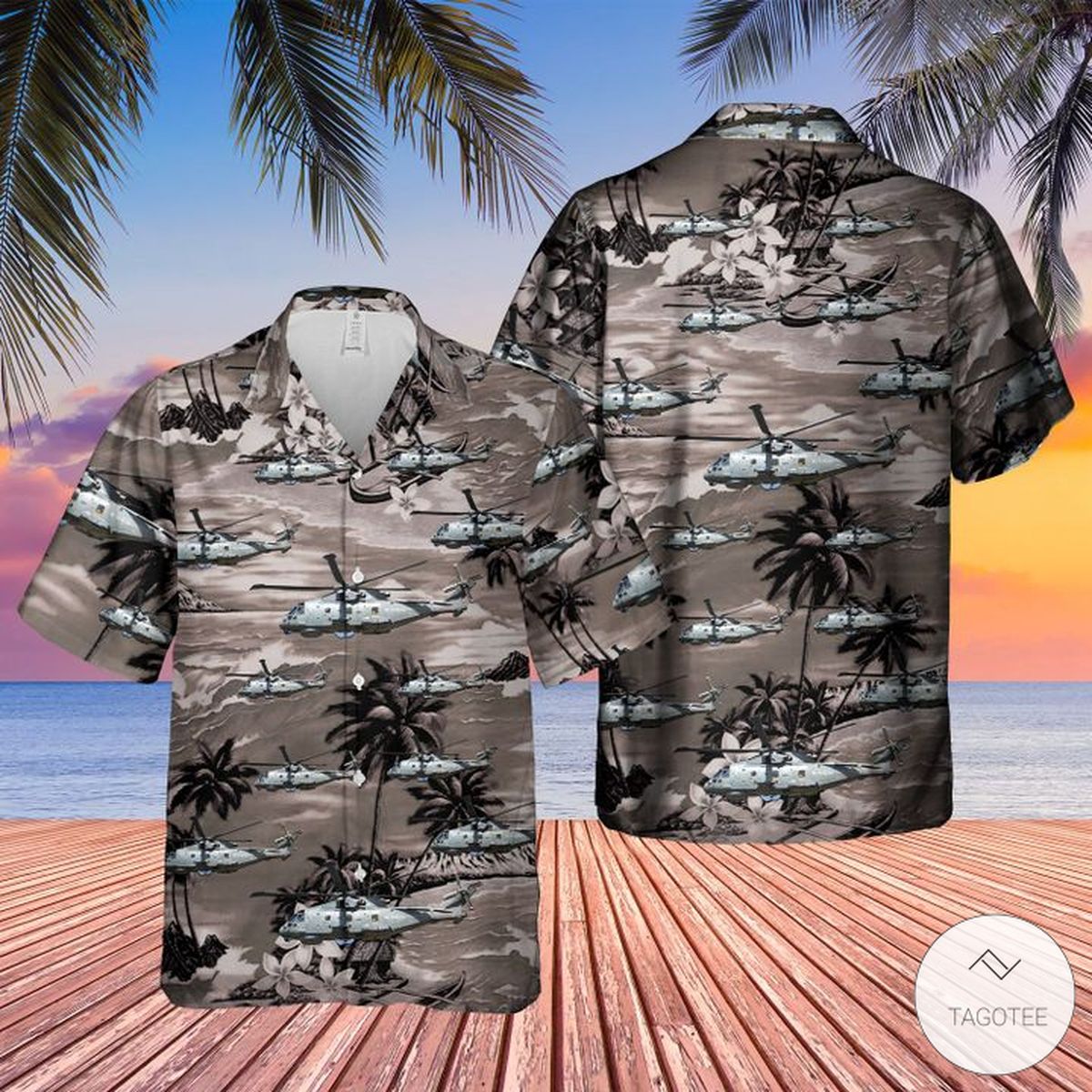 Royal Navy Merlin Hm Mk2 Hawaiian Shirt Royal Navy Merlin Hm Mk2 Hawaiian Shirt