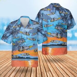 Royal Navy Westland Sea King Has6 Hawaiian Shirt