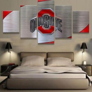 Rugby Sport Ohio State Team - Sport 5 Panel Canvas Art Wall Decor