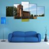 Ruins Of Gothic Castle Of Mazovian Dukes - Religion 5 Panel Canvas Art Wall Decor