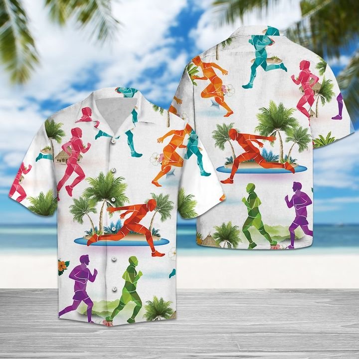 Running Lover Hawaiian Shirt Summer Button Up Running Lover Hawaiian Shirt Summer Button Up