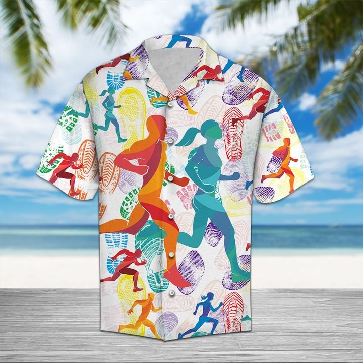 Running Lovers Hawaiian Shirt Summer Button Up Running Lovers Hawaiian Shirt Summer Button Up