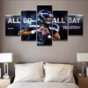 Russell Wilson Seattle Seahawks - Sport 5 Panel Canvas Art Wall Decor