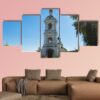 Russia City Of Ples St. Varvara Church - Nature 5 Panel Canvas Art Wall Decor