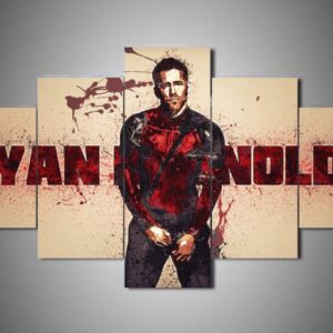 Ryan Reynolds - Famous Person 5 Panel Canvas Art Wall Decor