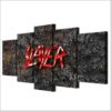 SLAYER letter - Music 5 Panel Canvas Art Wall Decor