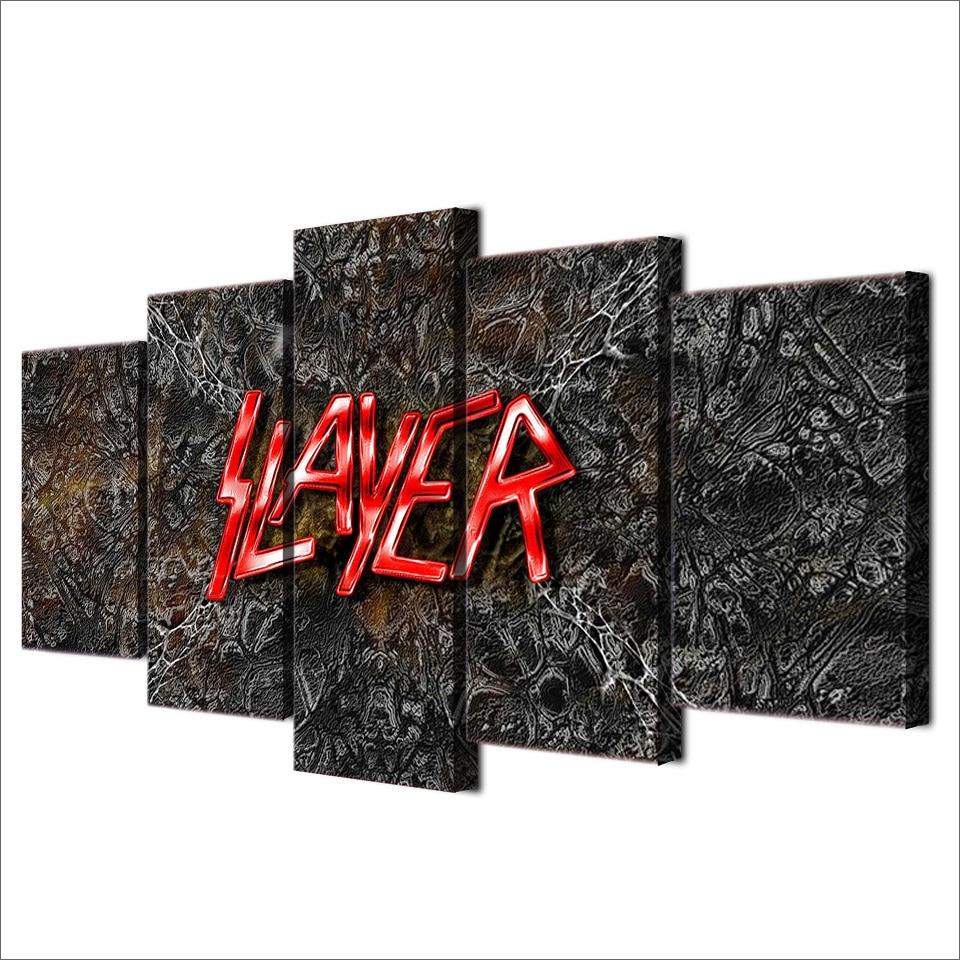 SLAYER letter - Music 5 Panel Canvas Art Wall Decor SLAYER letter - Music 5 Panel Canvas Art Wall Decor