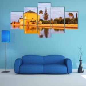 Saadian Garden In Morocco - Nature 5 Panel Canvas Art Wall Decor