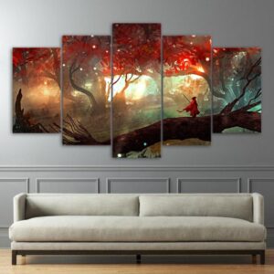 Sacred Journey - Anime 5 Panel Canvas Art Wall Decor