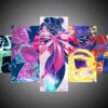 Sailor Moon 1 - Anime 5 Panel Canvas Art Wall Decor